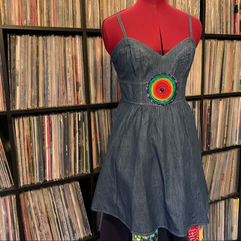 Phish Pride Rainbow Patchwork Sundress Chakra - image 6